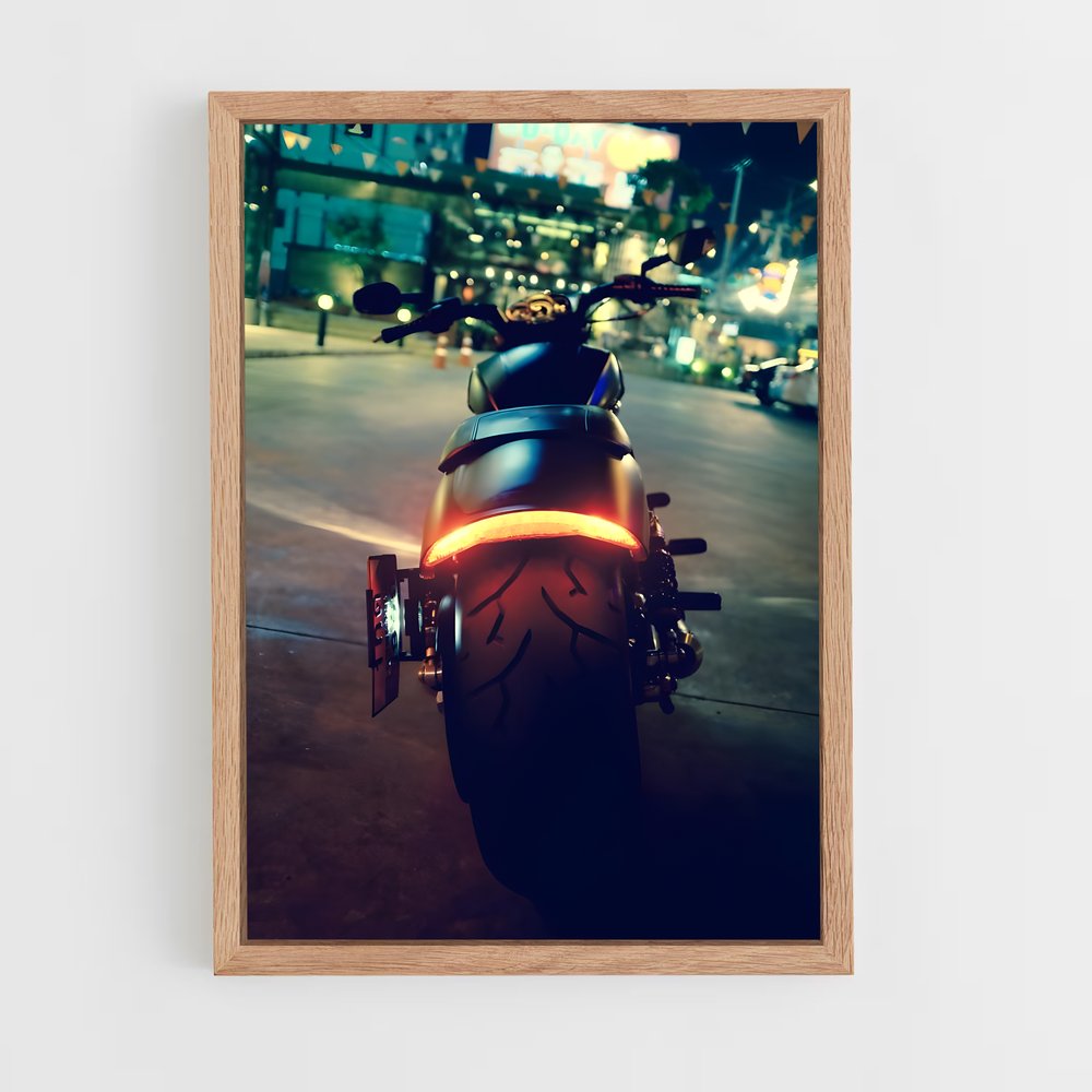 Poster Nuit Musclée – affiche Harley-Davidson (vue 4)